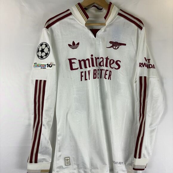 adidas Arsenal Long Sleeve Jersey- Declan Rice - Picture 2 of 5